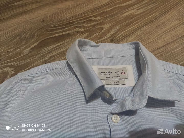 Рубашка zara для мальчика 122