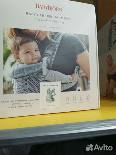 Эргорюкзак BabyBjorn one air 3D mesh новые