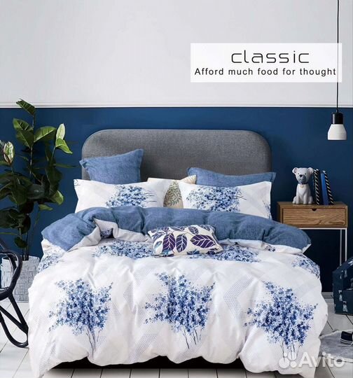 Комплект постельного на резинке, Хлопок