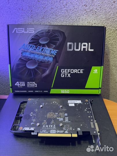 Видеокарта Asus GeForce GTX 1650 4GB Dual