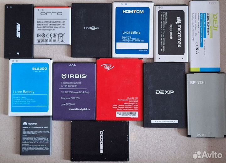 АКБ для телефонов, на редкие модели, б/у
