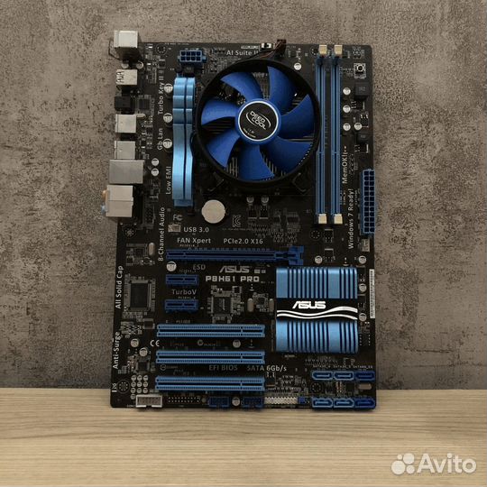 Материнская плата с процессором