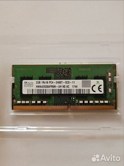 Оперативная память для ноутбука ddr4 2 GB