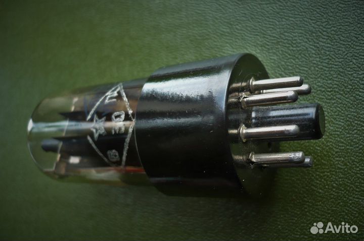 Радиолампа двойной триод 6Н7С ретро СССР 1952 год