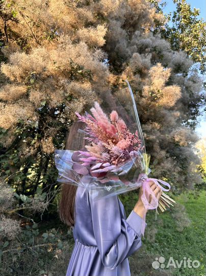 Букет из сухоцветов, сухоцветы