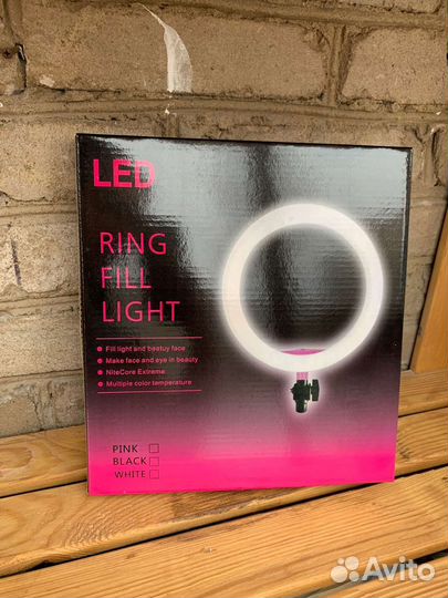 Кольцевая лампа 16 см led новая