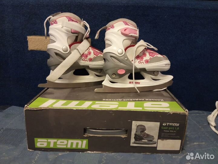 Раздвижные детские ледовые коньки atemi 30-33