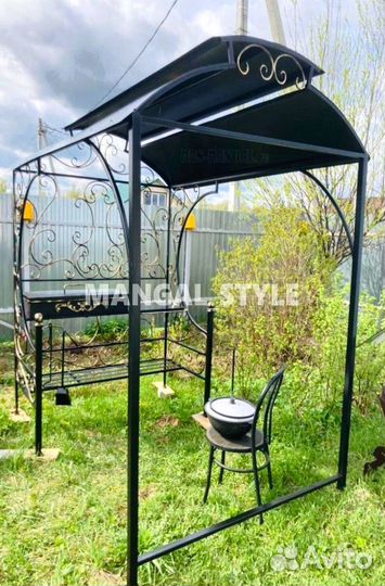 Мангал с крышей