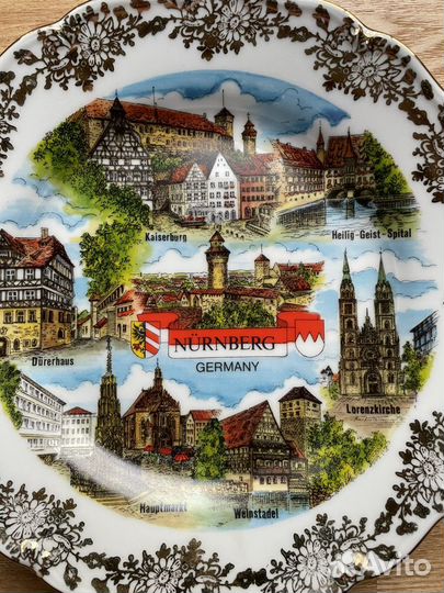Тарелка настенная сувенир нюрнберг германия