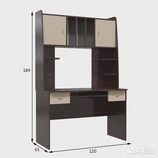 Стол компьютерный малогабартный Бета дизайн 2