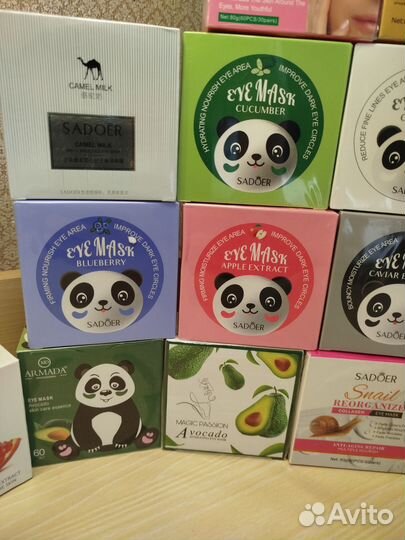 Патчи гидрогелевые для глаз, 60 шт в ассортименте