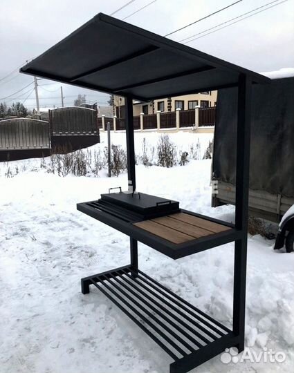Мангал с крышей