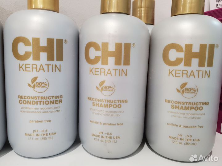 CHI Кератин шампунь и кондиционер 355мл