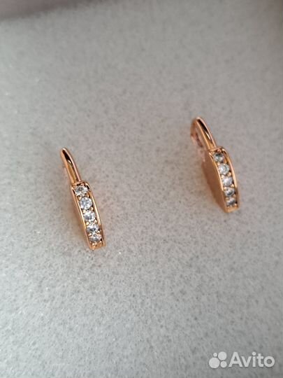 Серьги Сердечки медсплав