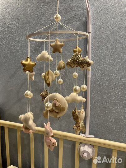 Мобиль на кроватку ручной работы