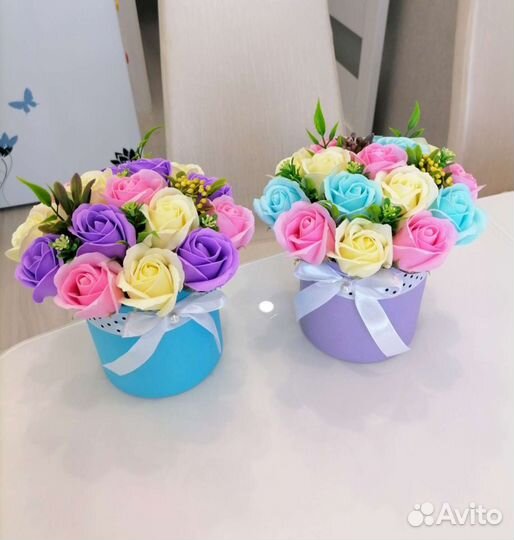 Цветы из мыла