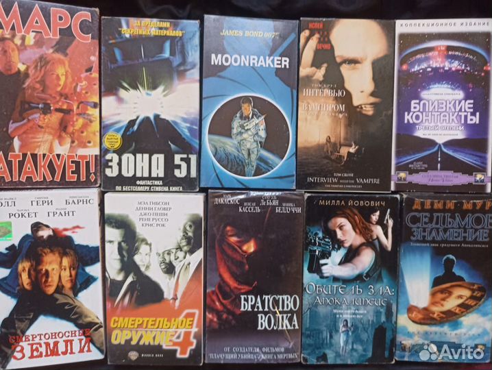 Видеокассеты vhs с фильмами.Боевики,триллеры и др