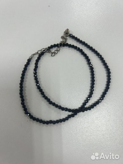 Колье чокер серебро