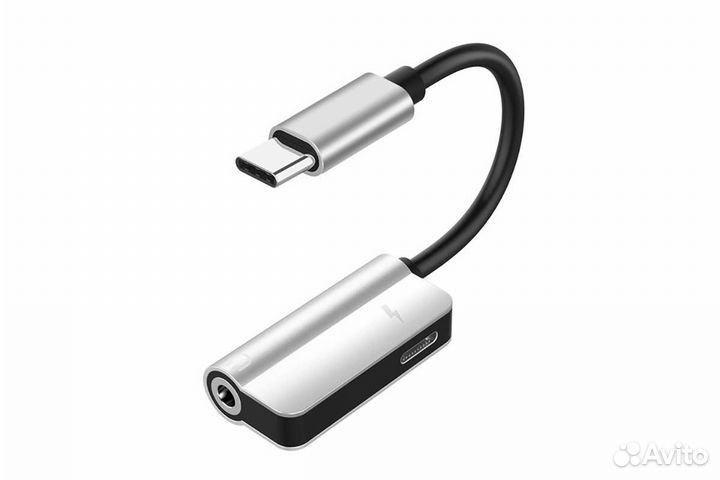 Аудио Переходник с Type-C на AUX Jack 3.5 мм