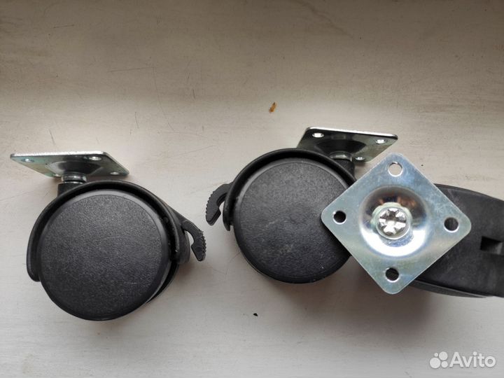 Колёсики мебельные 2 шт Пакетом