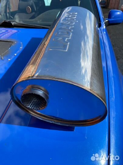 Задний бочек глушителя LADA sport,гранта калина