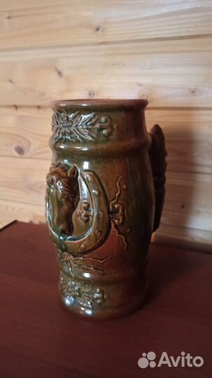 Кружка пивная СССР. Лошадь и подкова