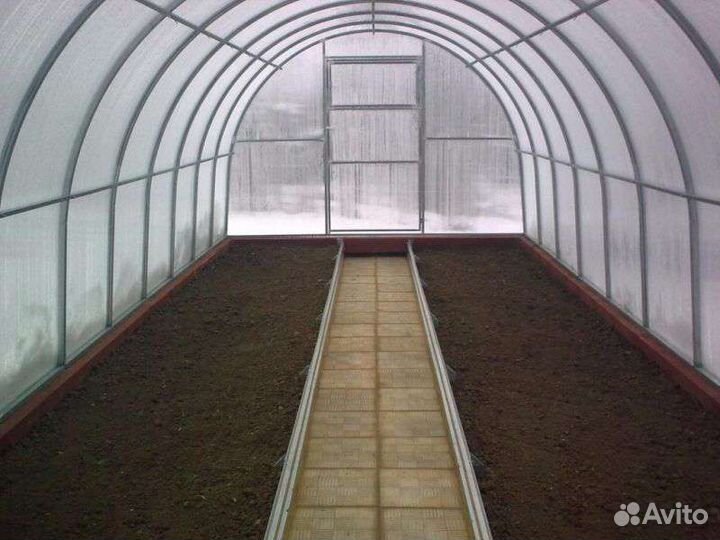 Теплица усилинная оцинкованная дачница