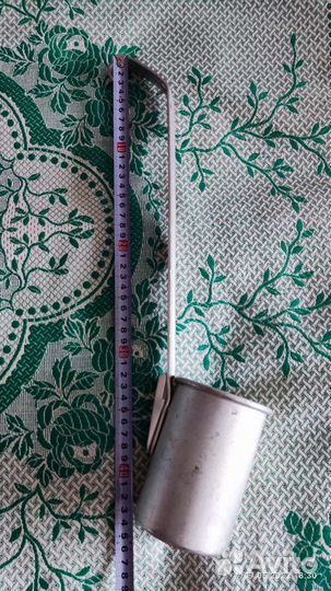 Бидон алюминиевый и черпак молочный СССР