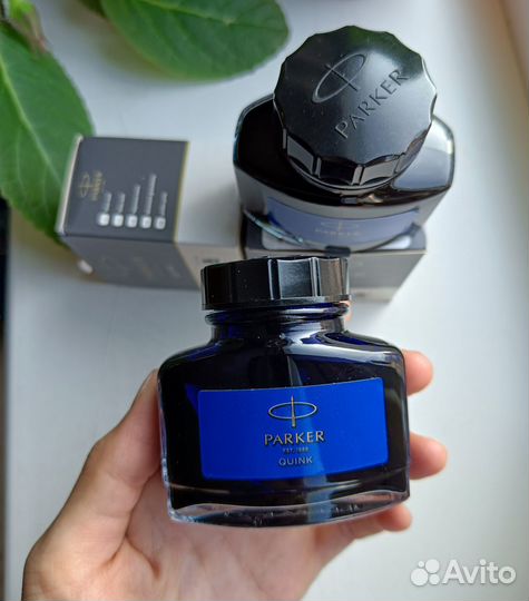 Чернила Parker Quink Синие 57 мл два флакона