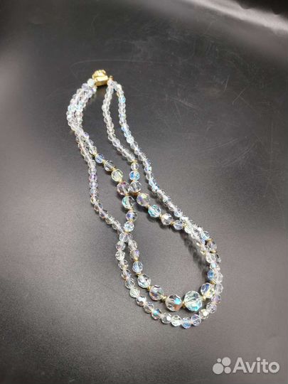 Бусы Чешское стекло Чехословакия Бижутерия СССР