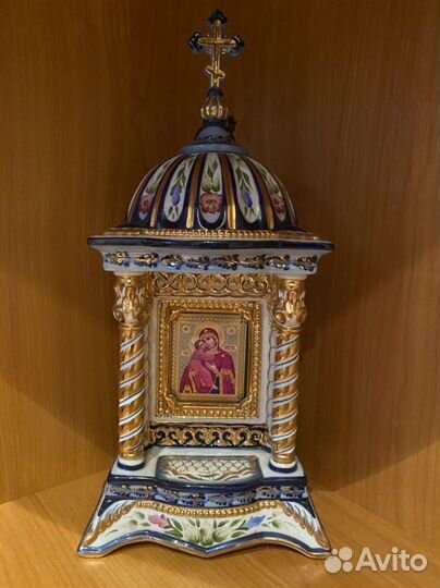 Гжельский фарфор Киот икона