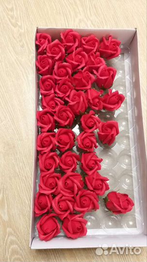 Розы из мыла