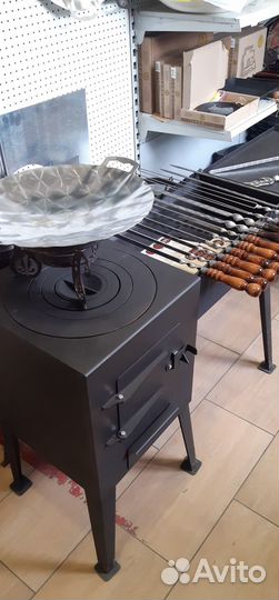 Садж: чугунный, вороненый стальной