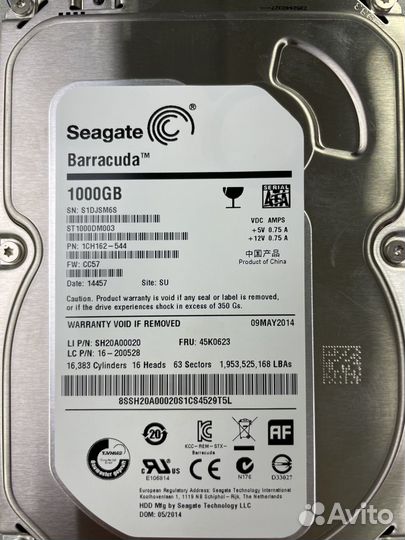 Seagate Desktop, 1Tb, HDD, SATA III, 3.5