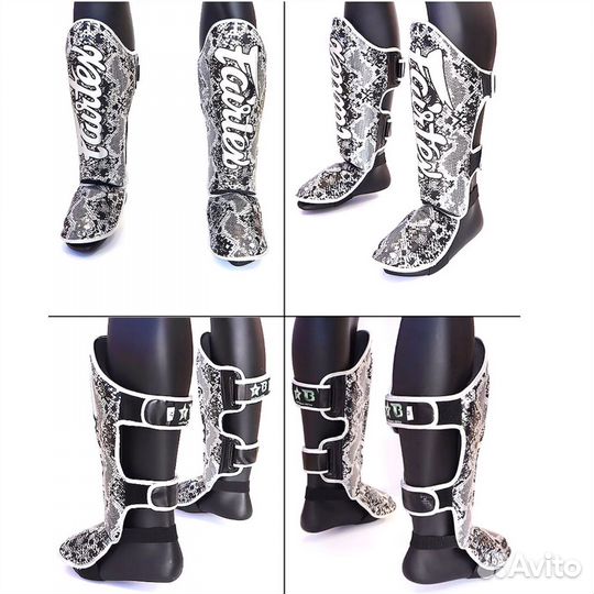 Защита голени и стопы щитки Fairtex для единоборст