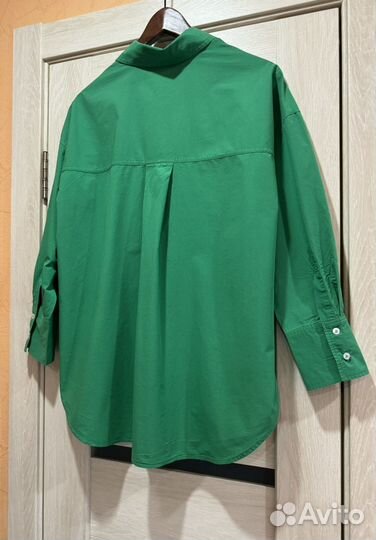 Рубашка хлопковая Zara Oversize S