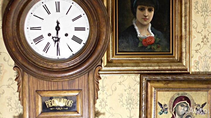 Часы.Старинные.Европа.Механические.Настенные