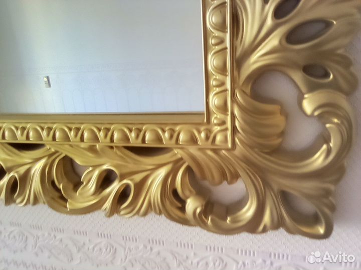 Зеркало декоративное, цвет золотой, 113х74 см