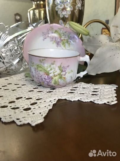 Антикварная чайная пара Гарднер (Кузнецов )