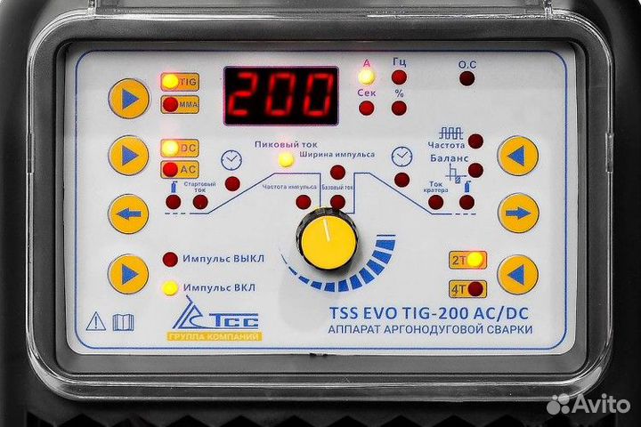 Аппарат аргонно-дуговой сварки тсс EVO TIG-200 AC/DC 035263