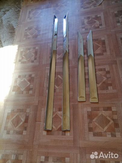 Комплект молдингов дверей mitsubishi pajero sport