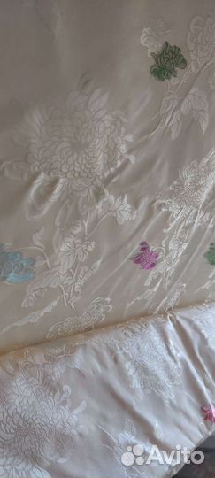 Ткань хлопок, шёлк. Китайские хризантемы. Ост. 6м