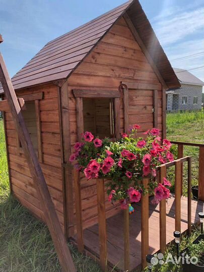 Детский домик из натурального дерева