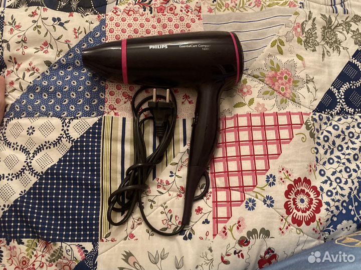 Фен philips essential care compact 1600w