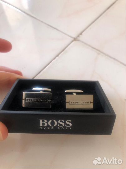 Запонки hugo boss мужские