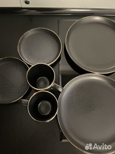 Кружка 2 шт, тарелка 4 шт