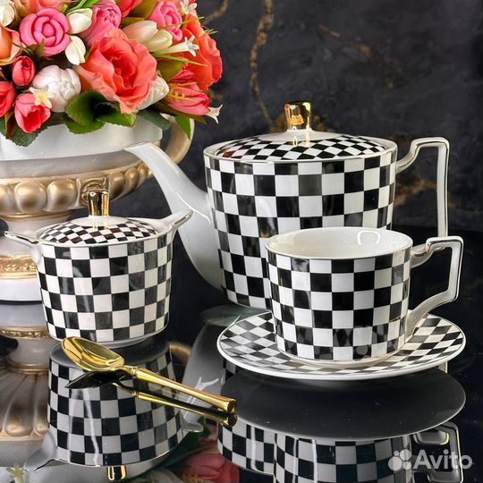Чайный сервиз lenardi 16 предметов с чайником
