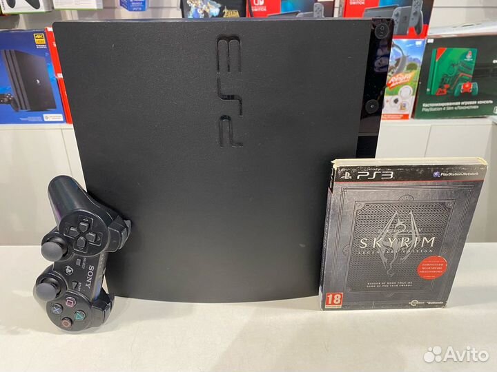 Sony Playstation 3 Slim + Skyrim Legendary Edition