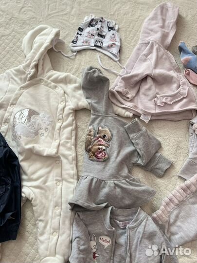 Вещи пакетом на девочку 80-86