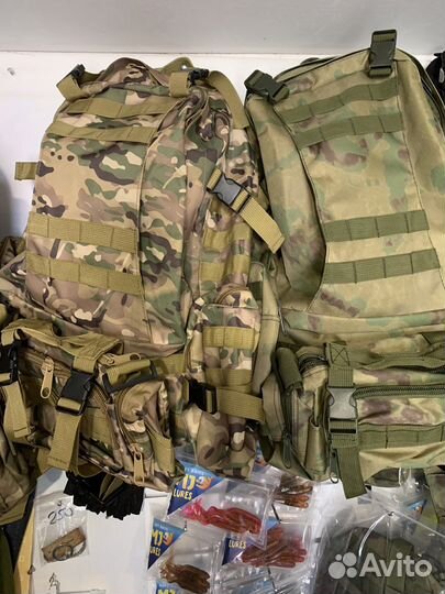 Тактический рюкзак с навесами 50л+5л